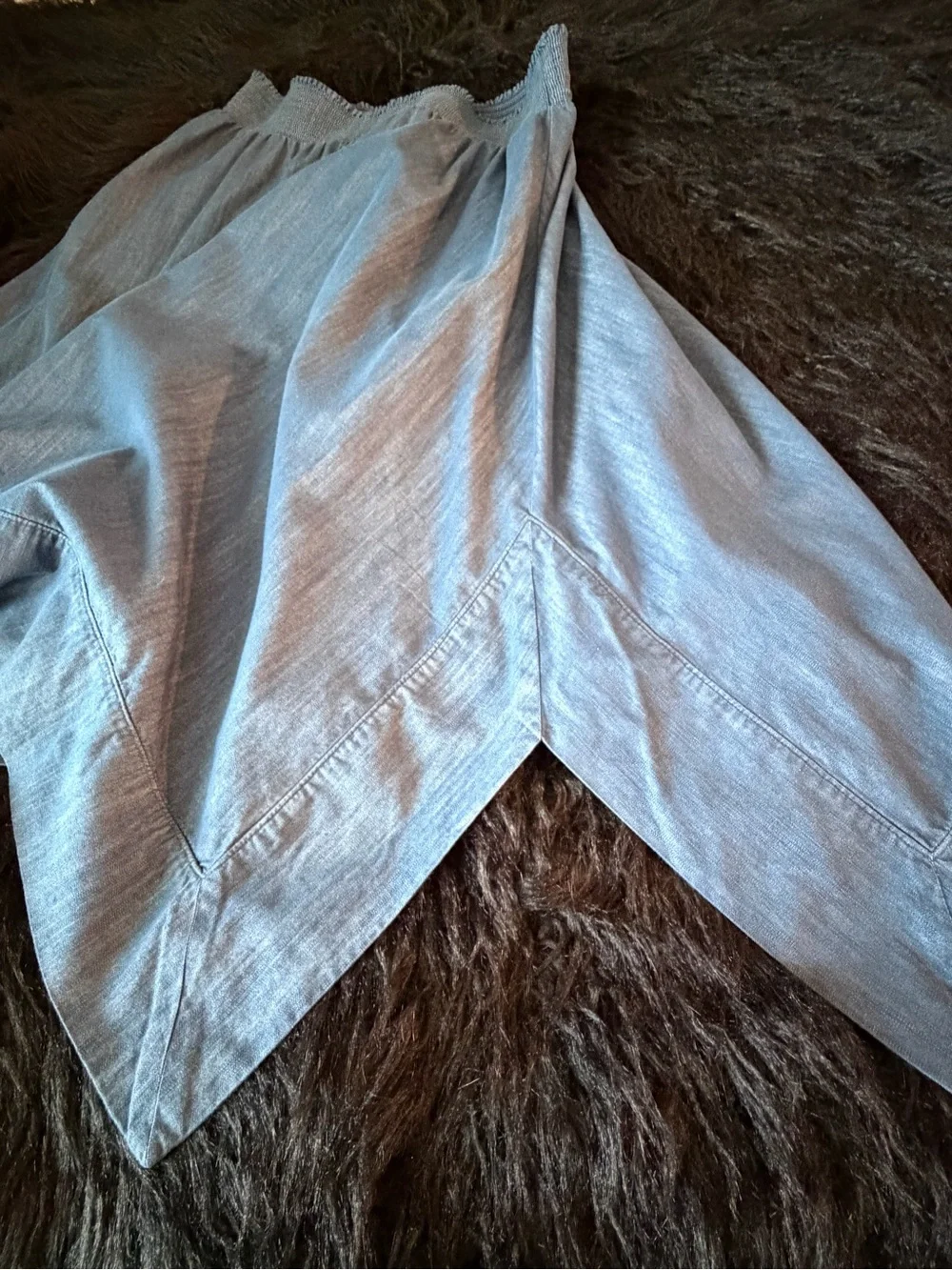 I.N. Studio Blue Midi Skirt